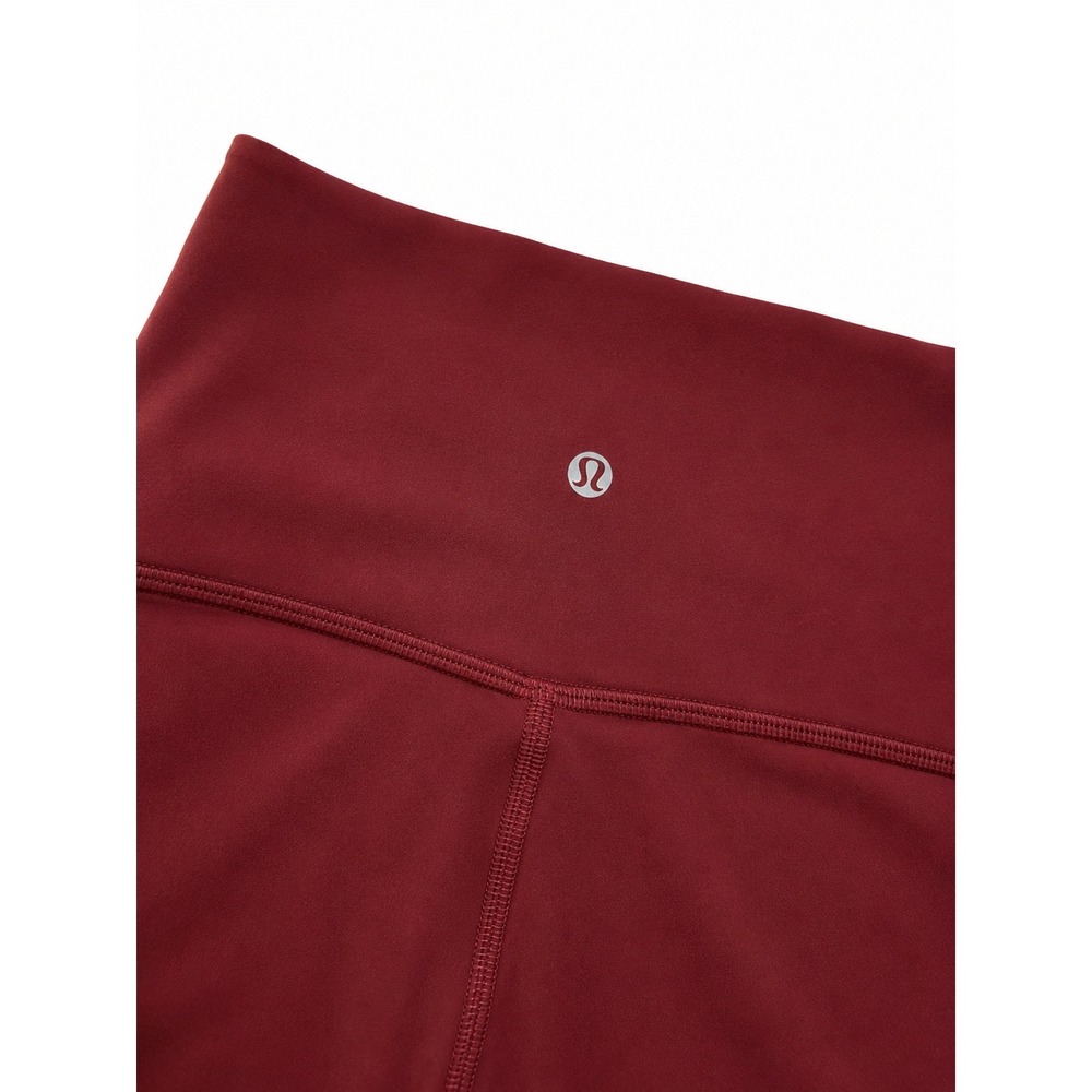 Lululemon Align High-Rise Crop 21 Red Merlot Nulu Yoga Leggings Burgundy Womens